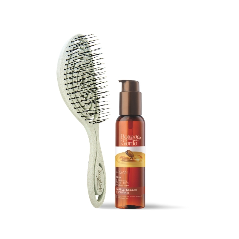 Bottega Verde Offerta Olio Argan + spazzola sciogli nodi