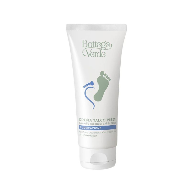 Bottega Verde Crema talco piedi con olio essenziale di Menta - sudorazione